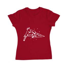 Tricou adler dama camp flag rosu