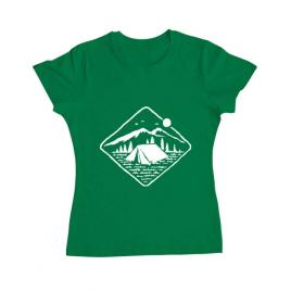 Tricou adler dama camp mode on verde mediu