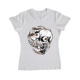 Tricou adler dama coffee addict alb