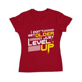 Tricou adler dama i dont get older rosu