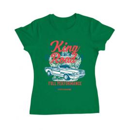 Tricou adler dama king of the road verde mediu