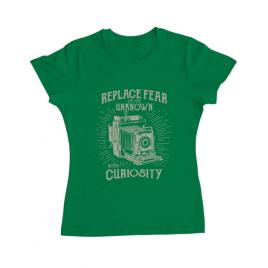 Tricou adler dama replace fear verde mediu