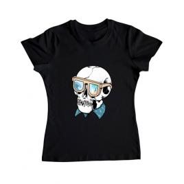 Tricou adler dama skull holiday negru