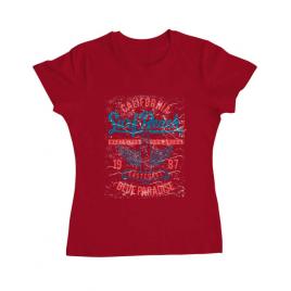 Tricou adler dama surf beach rosu