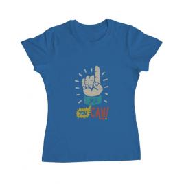 Tricou adler dama yes you can albastru azuriu