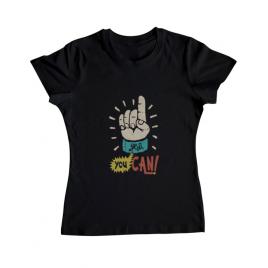 Tricou adler dama yes you can negru