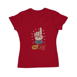 Tricou adler dama yes you can rosu