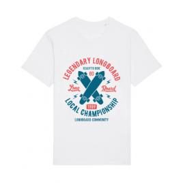 Tricou stanley stella barbat legendary longboard alb
