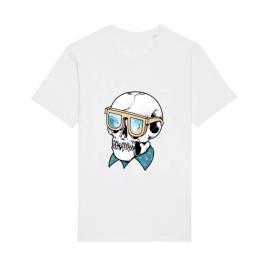 Tricou stanley stella barbat skull holiday alb