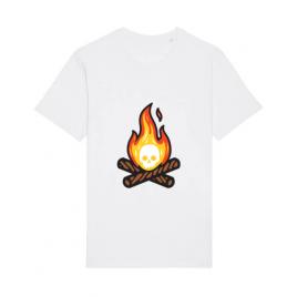 Tricou stanley stella barbat skullfire alb