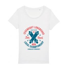 Tricou stanley stella dama legendary longboard alb