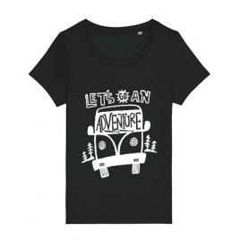 Tricou stanley stella dama lets go an adventure negru