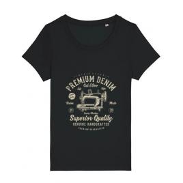 Tricou stanley stella dama premium denim negru