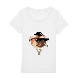 Tricou stanley stella dama pug life alb