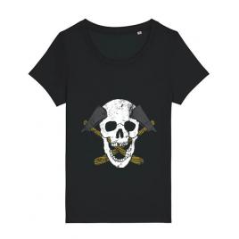 Tricou stanley stella dama skull axe negru