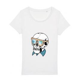 Tricou stanley stella dama skull holiday alb