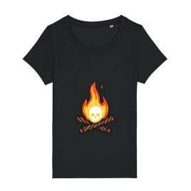 Tricou stanley stella dama skullfire negru