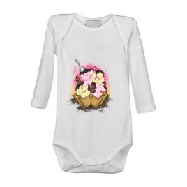 Baby body sweet ice cream lettering alb