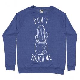 Bluza adler barbat do not touch me albastru melanj