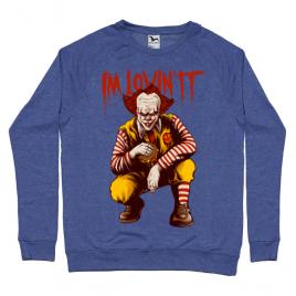 Bluza adler barbat i'm lovin it albastru melanj