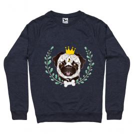 Bluza adler barbat king of pug denim inchis