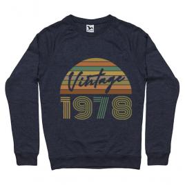 Bluza adler barbat vintage 1978 denim inchis