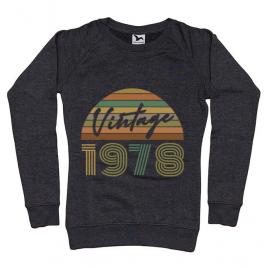Bluza adler dama vintage 1978 negru melanj