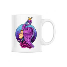 Cana personalizata queen alb