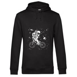 Hoodie barbat cu gluga astronaut bmx negru