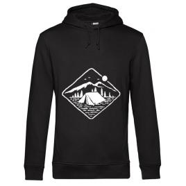 Hoodie barbat cu gluga camp mode on negru