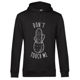 Hoodie barbat cu gluga do not touch me negru