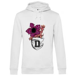 Hoodie barbat cu gluga free hugs alb
