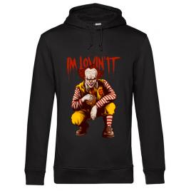 Hoodie barbat cu gluga i'm lovin it negru