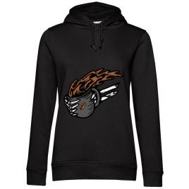Hoodie dama cu gluga coffee first negru