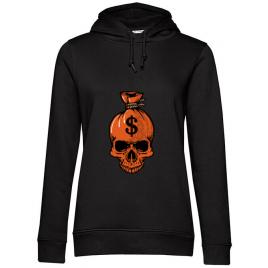 Hoodie dama cu gluga sack negru