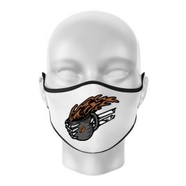 Masca personalizata reutilizabila coffee first alb