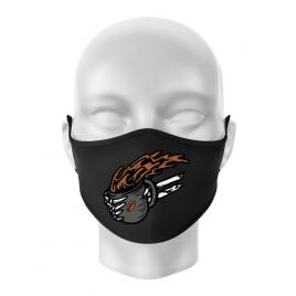 Masca personalizata reutilizabila coffee first negru