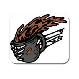 Mousepad personalizat coffee first alb