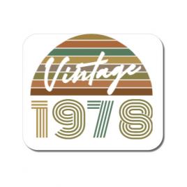 Mousepad personalizat vintage 1978 alb