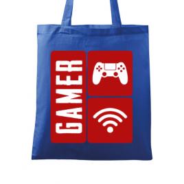 Sacosa din panza gamer albastru regal