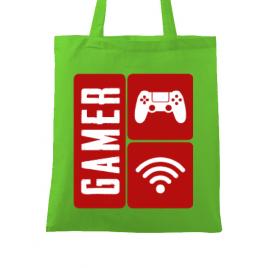Sacosa din panza gamer verde mar