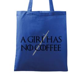 Sacosa din panza no coffee albastru regal