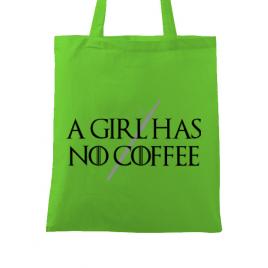 Sacosa din panza no coffee verde mar