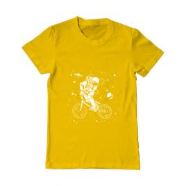Tricou adler barbat astronaut bmx galben