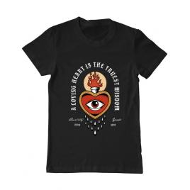 Tricou adler barbat burning heart negru