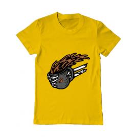 Tricou adler barbat coffee first galben