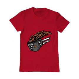 Tricou adler barbat coffee first rosu