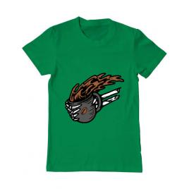Tricou adler barbat coffee first verde mediu