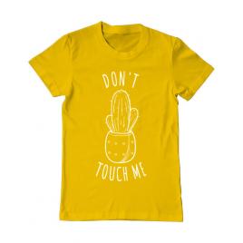 Tricou adler barbat do not touch me galben