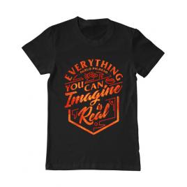 Tricou adler barbat everything you can imagine is real negru